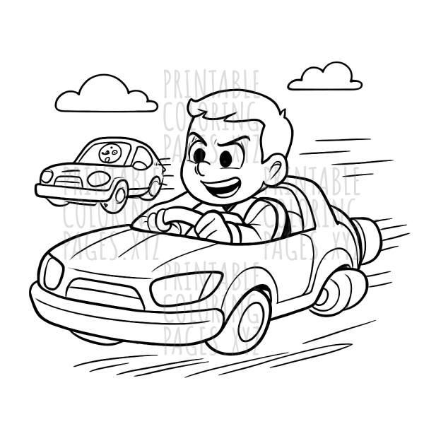 Thrilling Futuristic Hovercar Chase Adventure