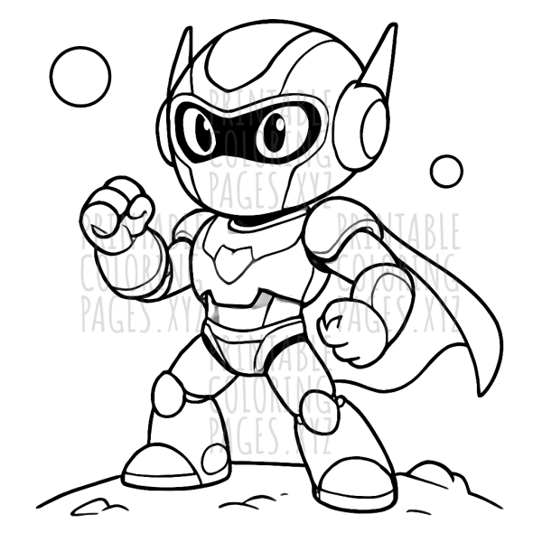 Futuristic Robot Hero Adventure