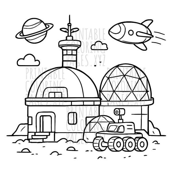 Journey to the Futuristic Space Colony