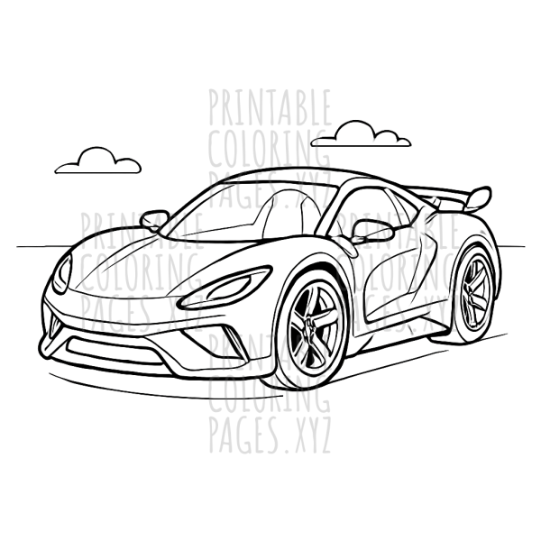 Sleek Futuristic Sports Car Adventure