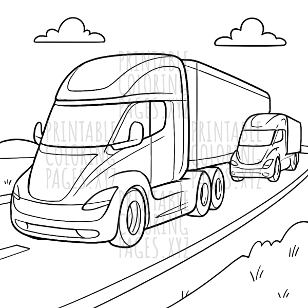 High-Speed Futuristic Truck Adventure