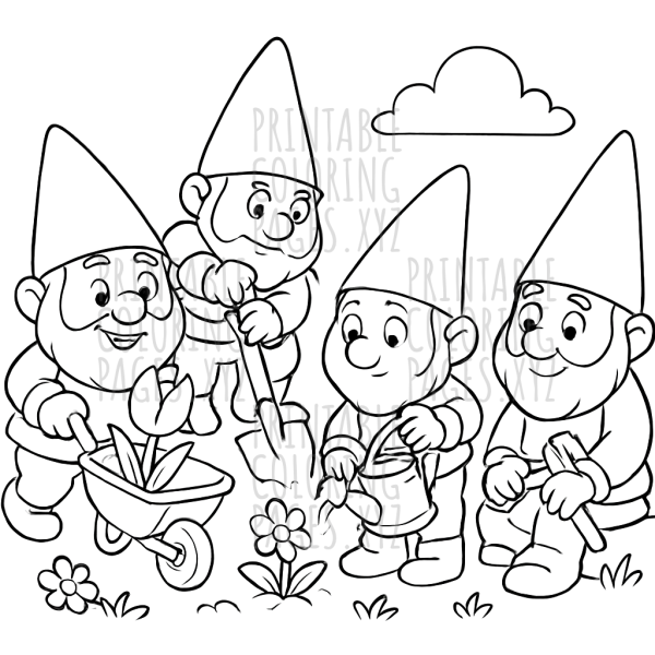 Garden Gnomes Hard at Work