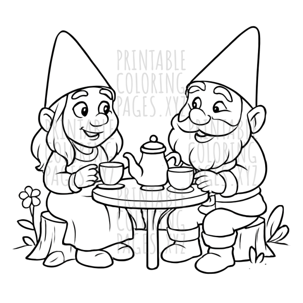 Tea Party with Garden Gnomes