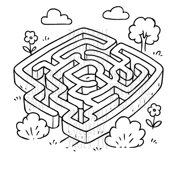 Whimsical Garden Maze Adventure
