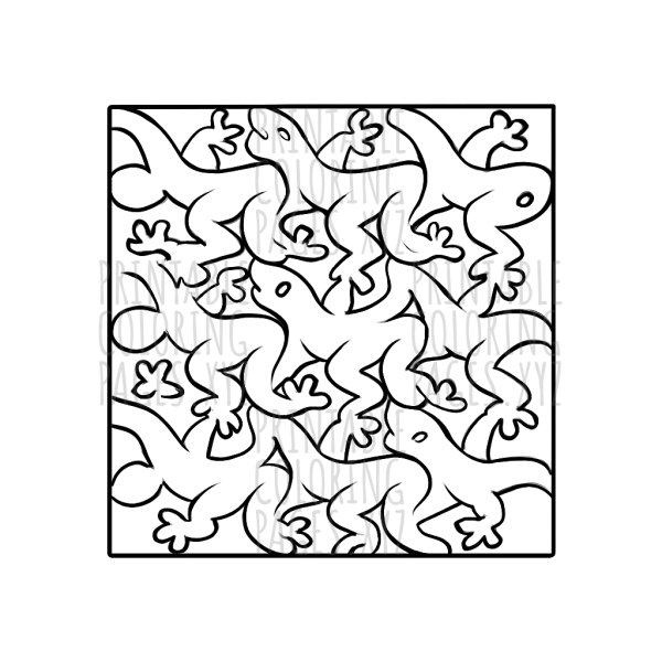 Creative Geometric Tessellation Tiles to Color and Explore