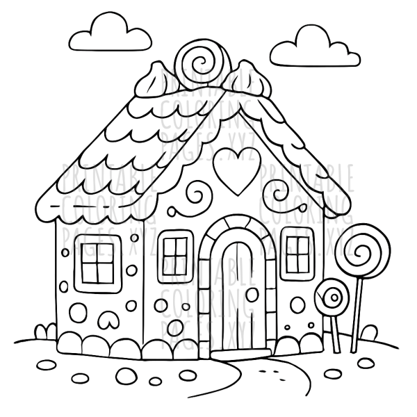 Whimsical Giant Gingerbread House Adventure