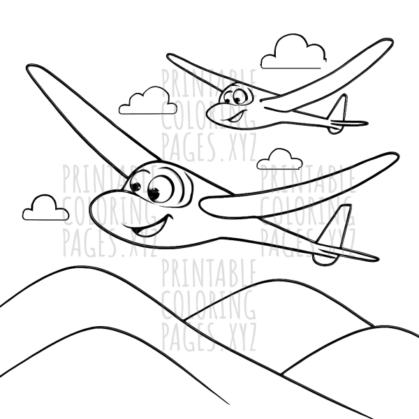 Soaring Gliders Over Rolling Hills