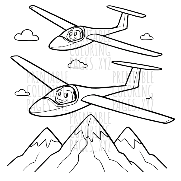 Soaring Gliders Above Majestic Mountains
