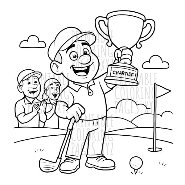 Golf Championship Celebration Scene