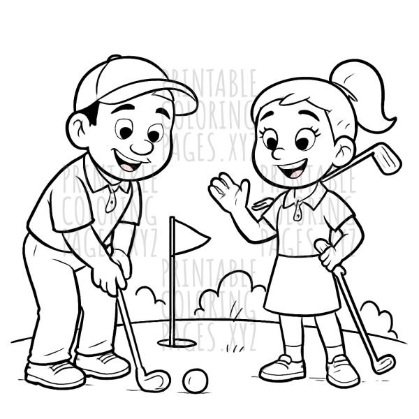 Sunny Golfers on the Green Adventure