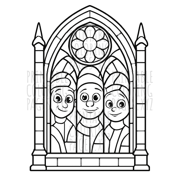 Majestic Gothic Cathedral Stained Glass Adventure