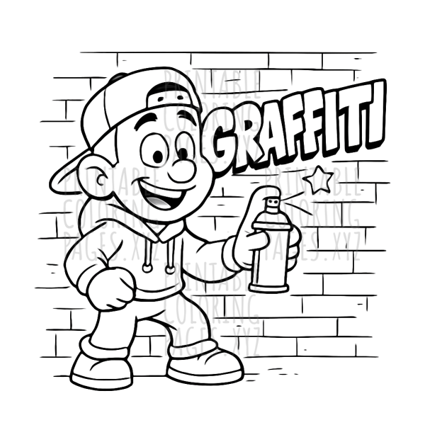 Urban Graffiti Art: Creative Wall Designs to Color