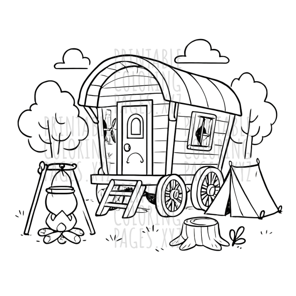 Wander the Whimsical Gypsy Caravan Camp
