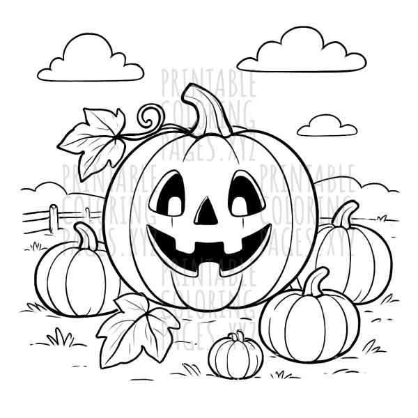 Spooky Halloween Pumpkin Patch Fun