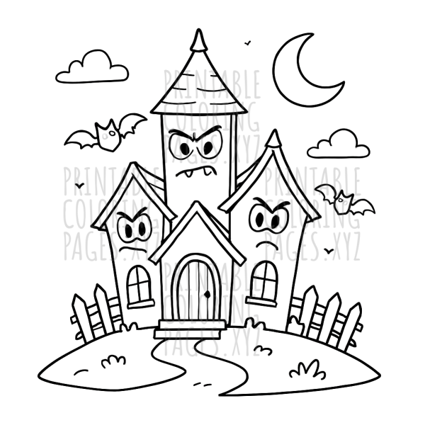 Spooky Nighttime Haunted Houses Adventure