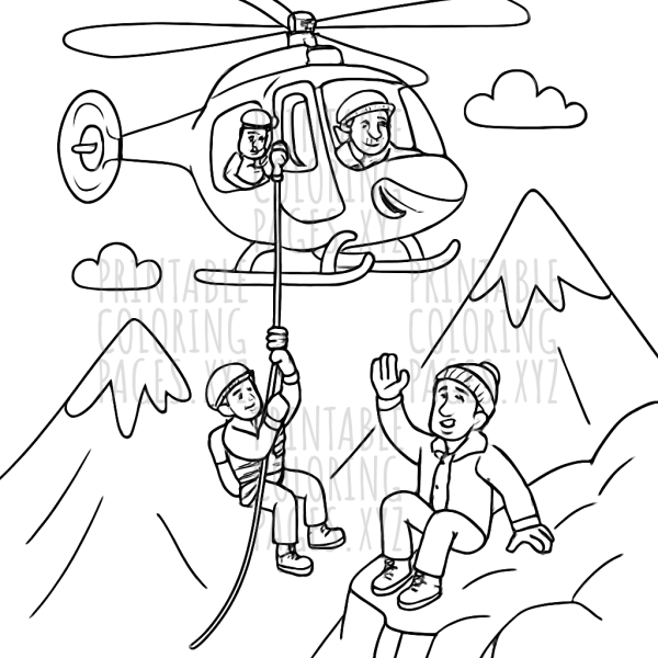 Mountain Rescue Helicopter Adventure