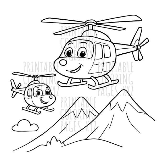 Helicopters Adventure Over Mountain Peaks