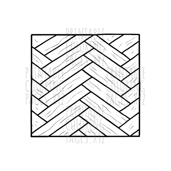 Intricate Herringbone Floor Pattern for Kids