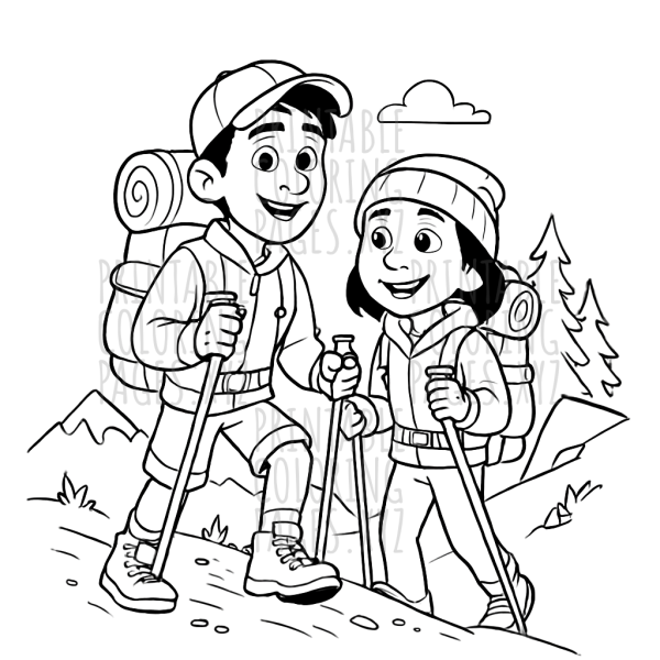Mountain Trail Hikers Adventure