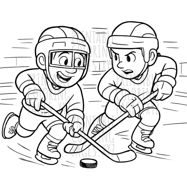 Fast-Paced Hockey Match Action