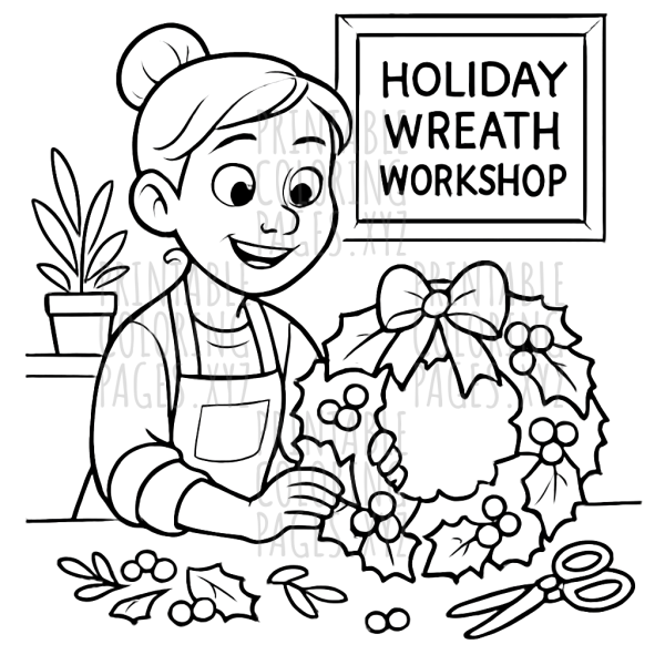 Festive Holiday Wreath Craft