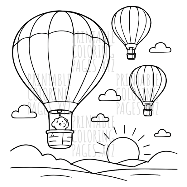 Sunset Sky Adventures with Hot Air Balloons
