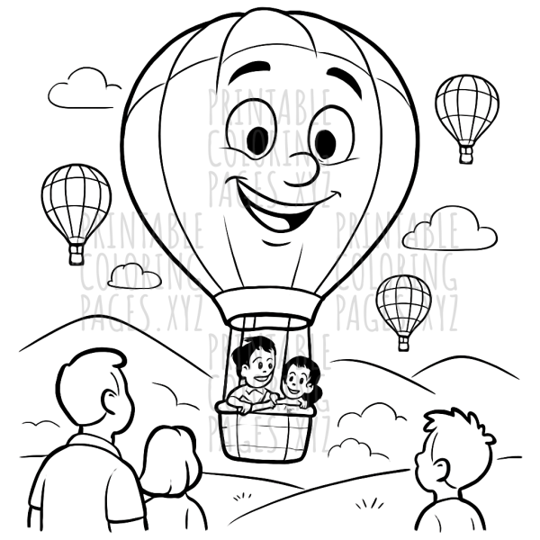 Colorful Hot Air Balloon Festival Adventure