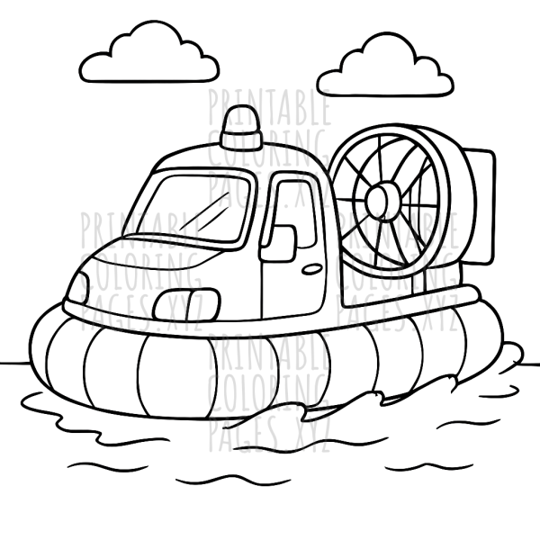 Gliding Hovercraft Adventure Over Water
