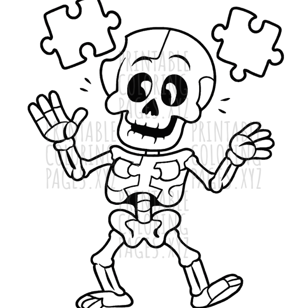 Connect the Bones: Human Skeleton Puzzle Fun