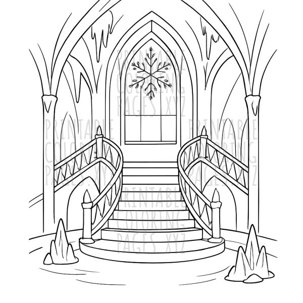 Frozen Ice Castle Interiors Adventure