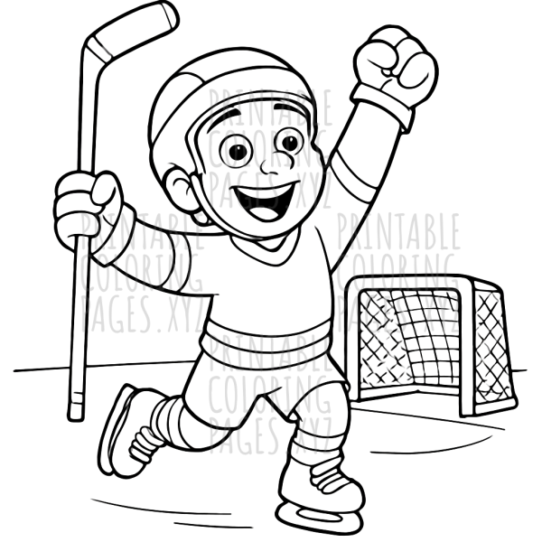 Victory Ice Hockey Goal Celebration