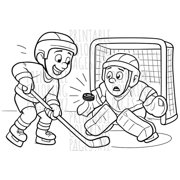 Thrilling Ice Hockey Goal Moment