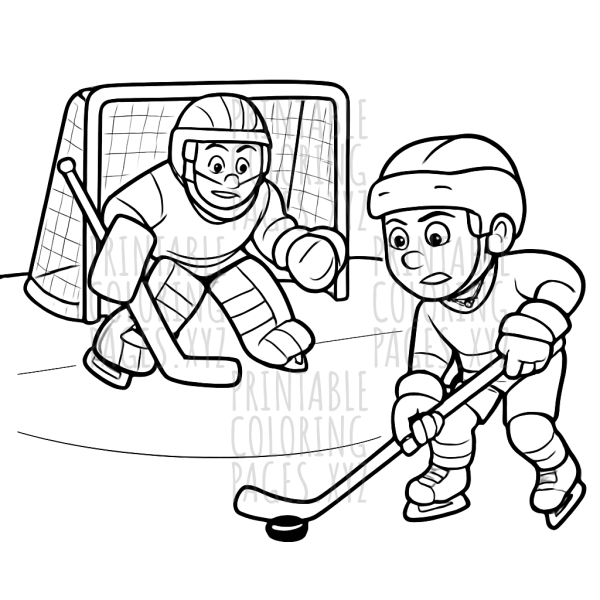 Thrilling Ice Hockey Penalty Shot Action