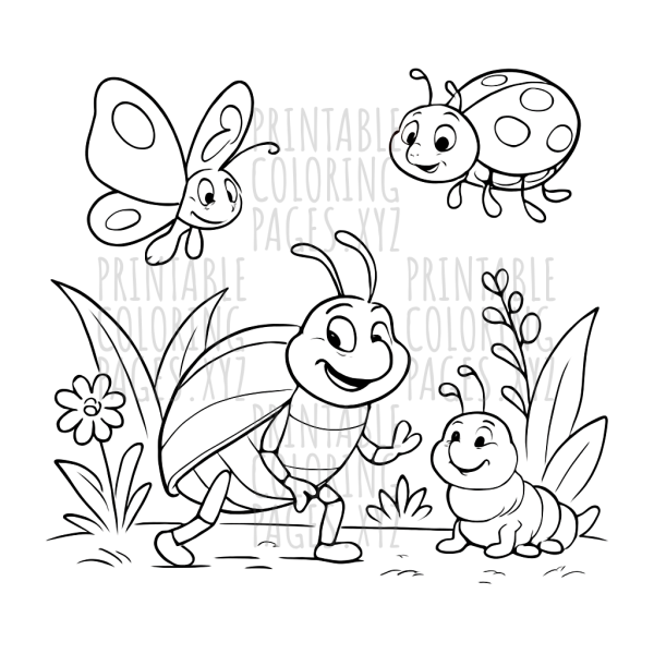 Garden Adventure with Friendly Insects