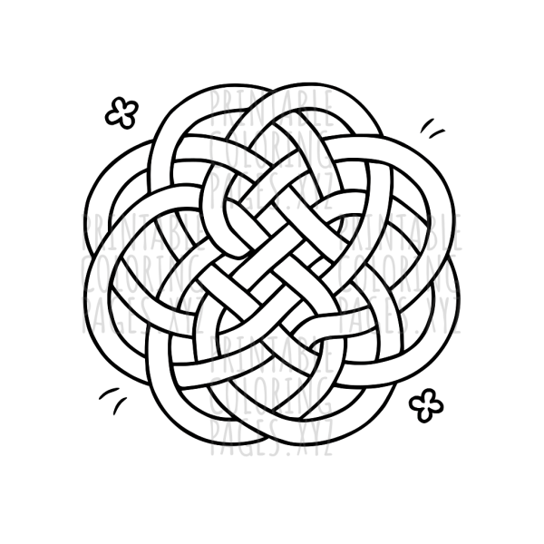 Intricate Celtic Knot Tangle Art