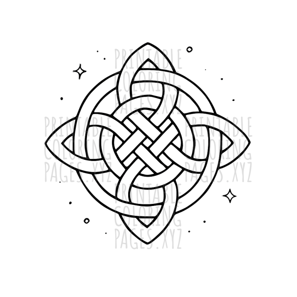 Mystical Celtic Knotwork Designs for Creative Coloring