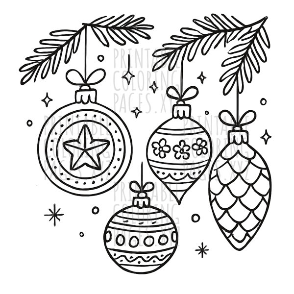 Delicate Holiday Sparkle: Intricate Christmas Ornament Art