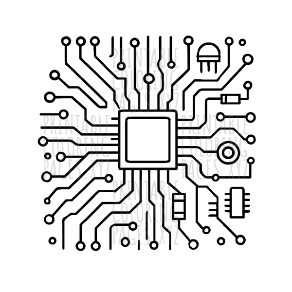Fascinating Circuit Board Maze