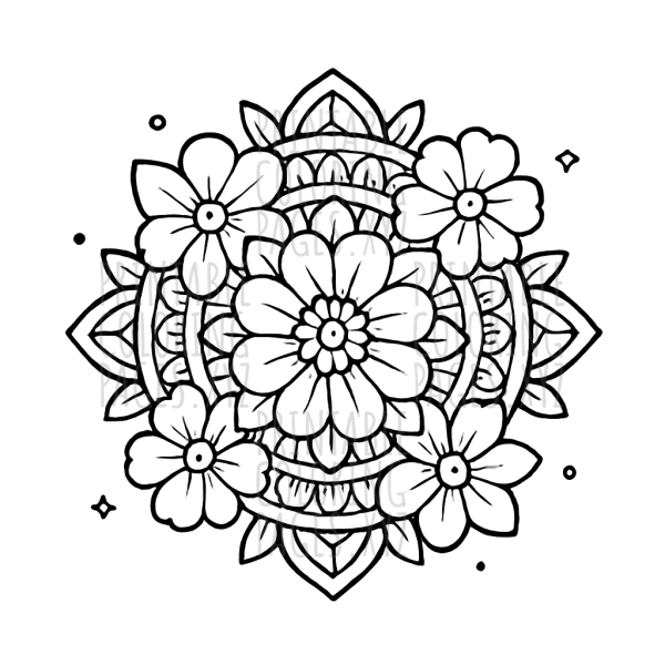 Intricate Floral Mandala Art for Creative Minds