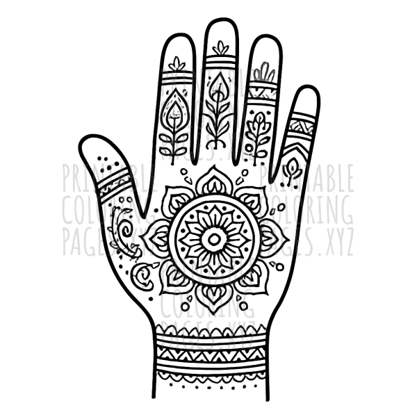 Elegant Henna Hand Art for Creative Kids