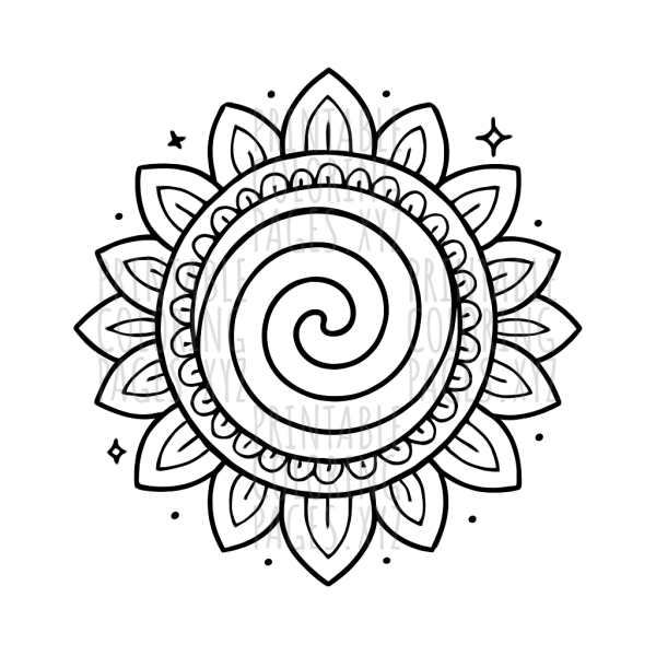 Mystical Spiral Mandala Adventure