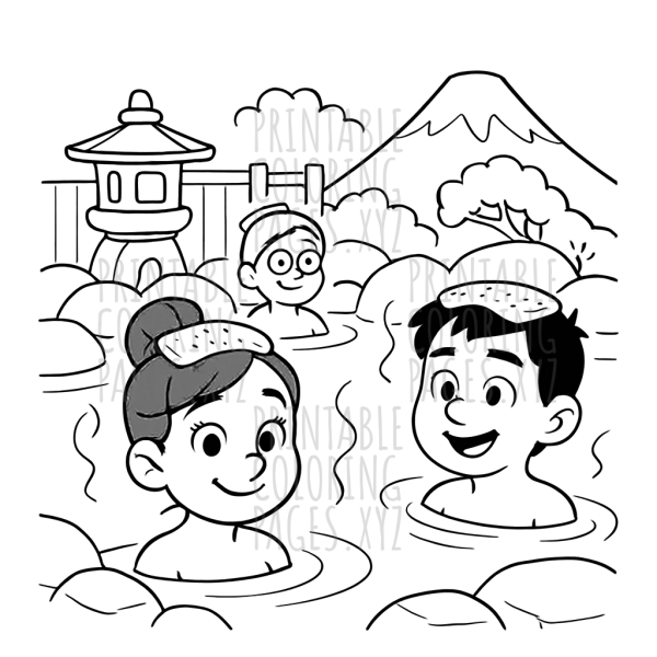 Tranquil Japanese Hot Springs Retreat