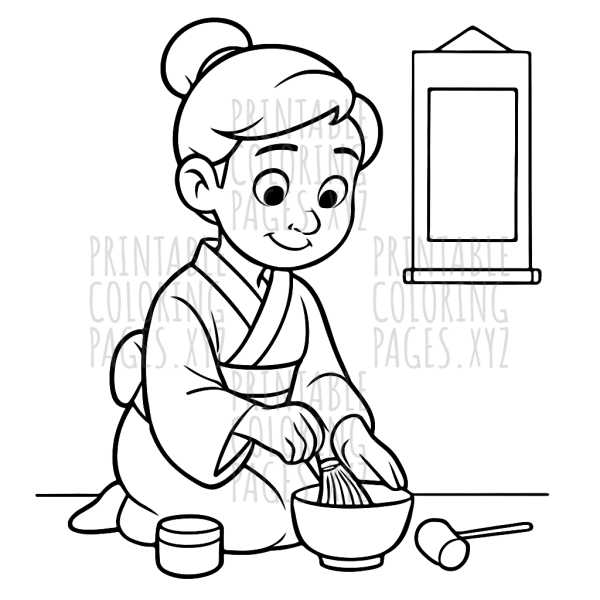 Tranquil Moments in a Japanese Tea Ceremony