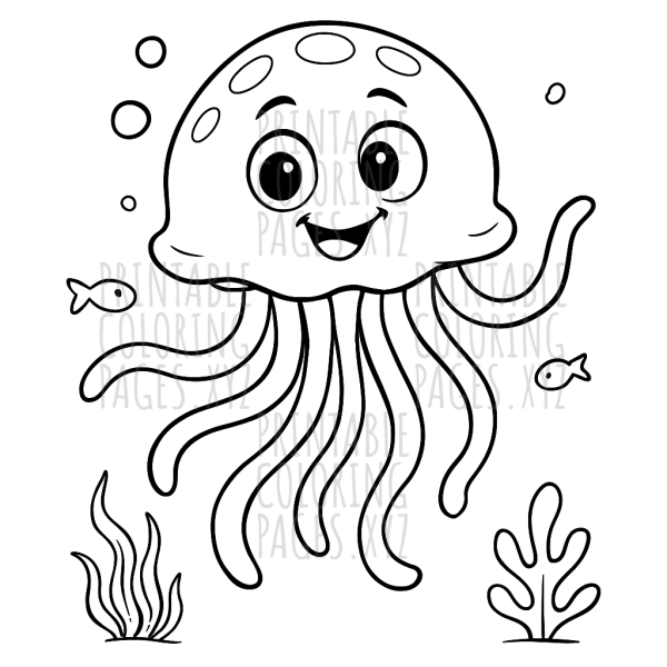 Graceful Jellyfish Underwater Dance