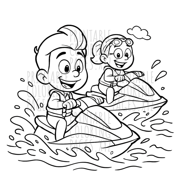Thrilling Jet Ski Adventure on Wild Water