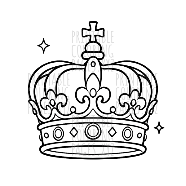 Royal Jeweled Crown Close-Up