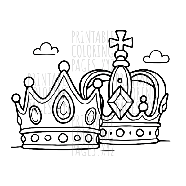 Sparkling Jewelled Crowns Coloring Adventure
