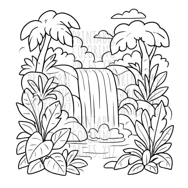 Lush Jungle Waterfall Adventure