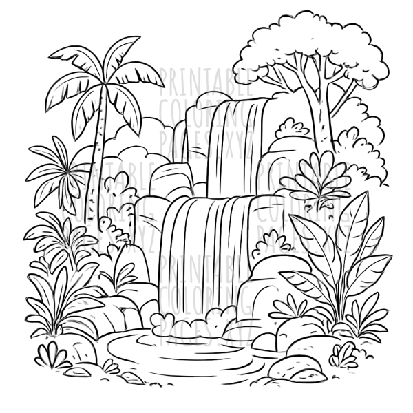 Serene Jungle Waterfalls Adventure