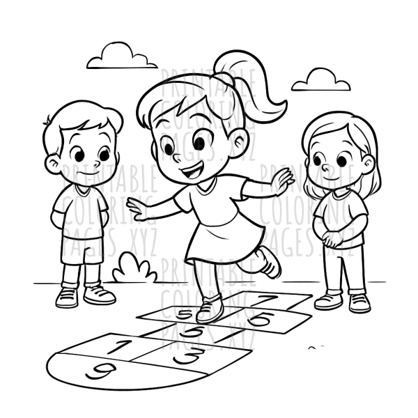 Joyful Hopscotch Playtime Adventures